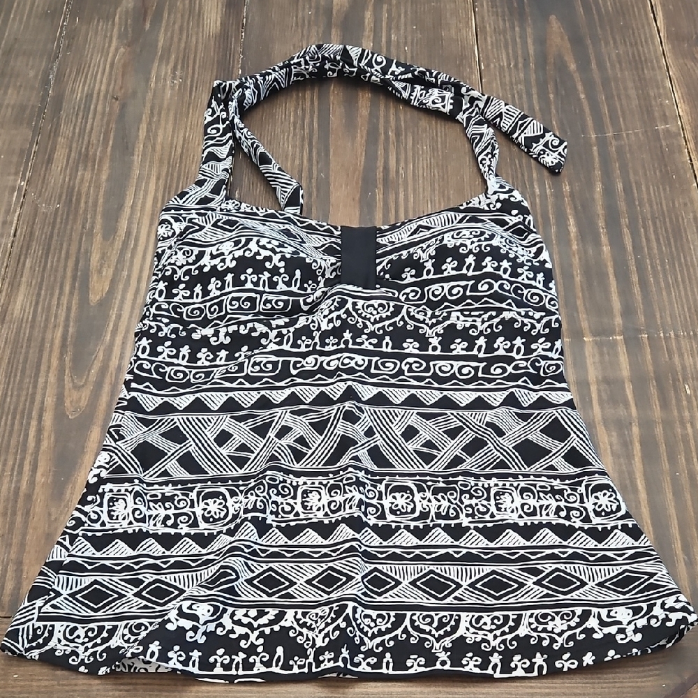 Simply Swim Halter Tankini Swim Top Size 10